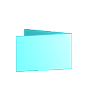 Klapp-Visitenkarten quer 4/4 farbig (beidseitiger Druck), 300g folienkaschiert matt